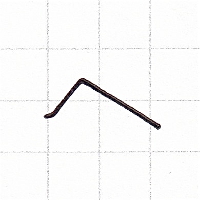 ひらがなのお手本「へ」